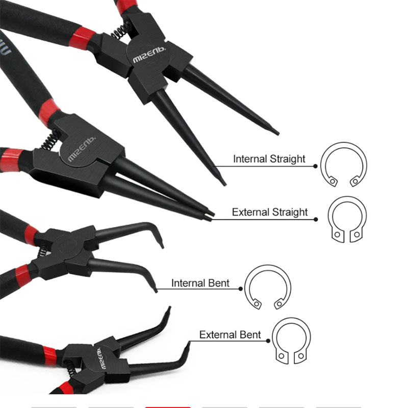 Power Tools America - Kit di pinze per anelli elastici