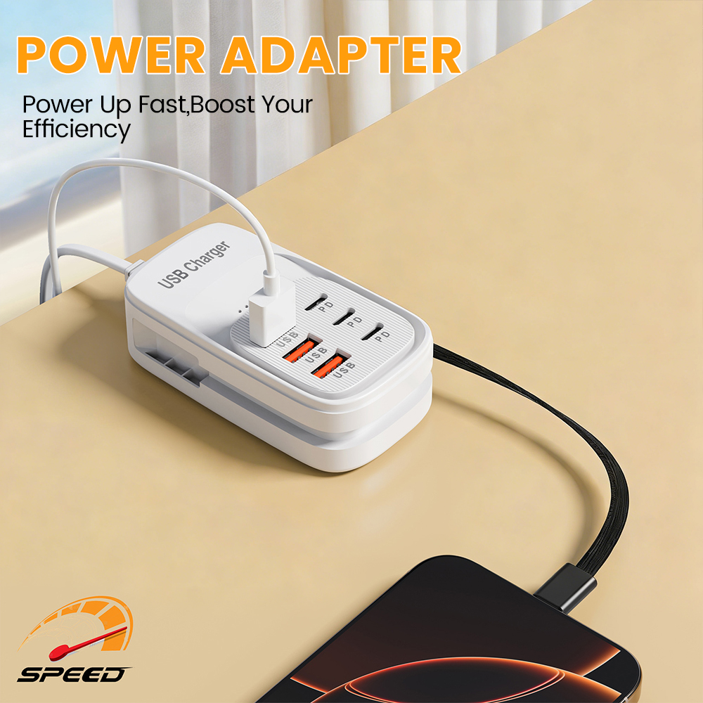 Power Tools Uk - Caricatore USB Rapido 6 in 1,