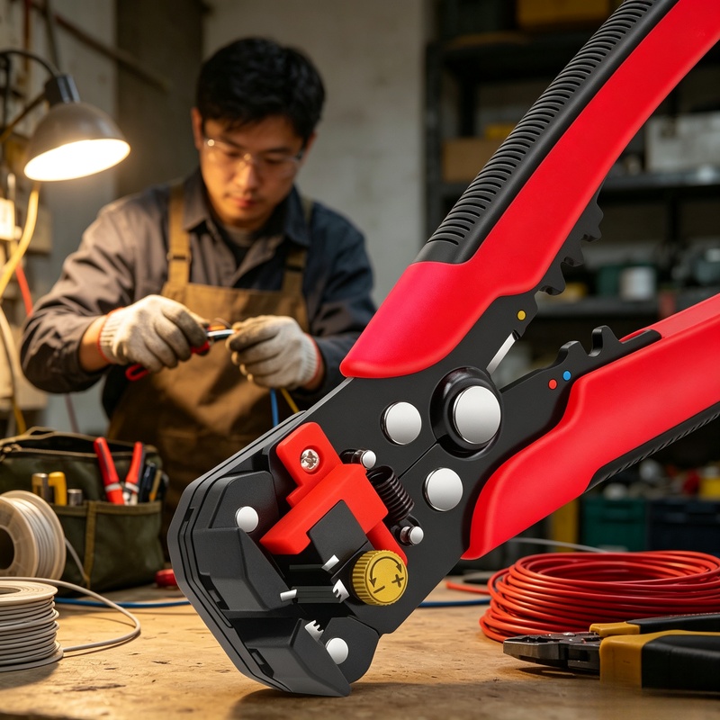 Power Tools America - Pinza Elettricista Multifunzione Automatica: Spellafili, Crimpatrice