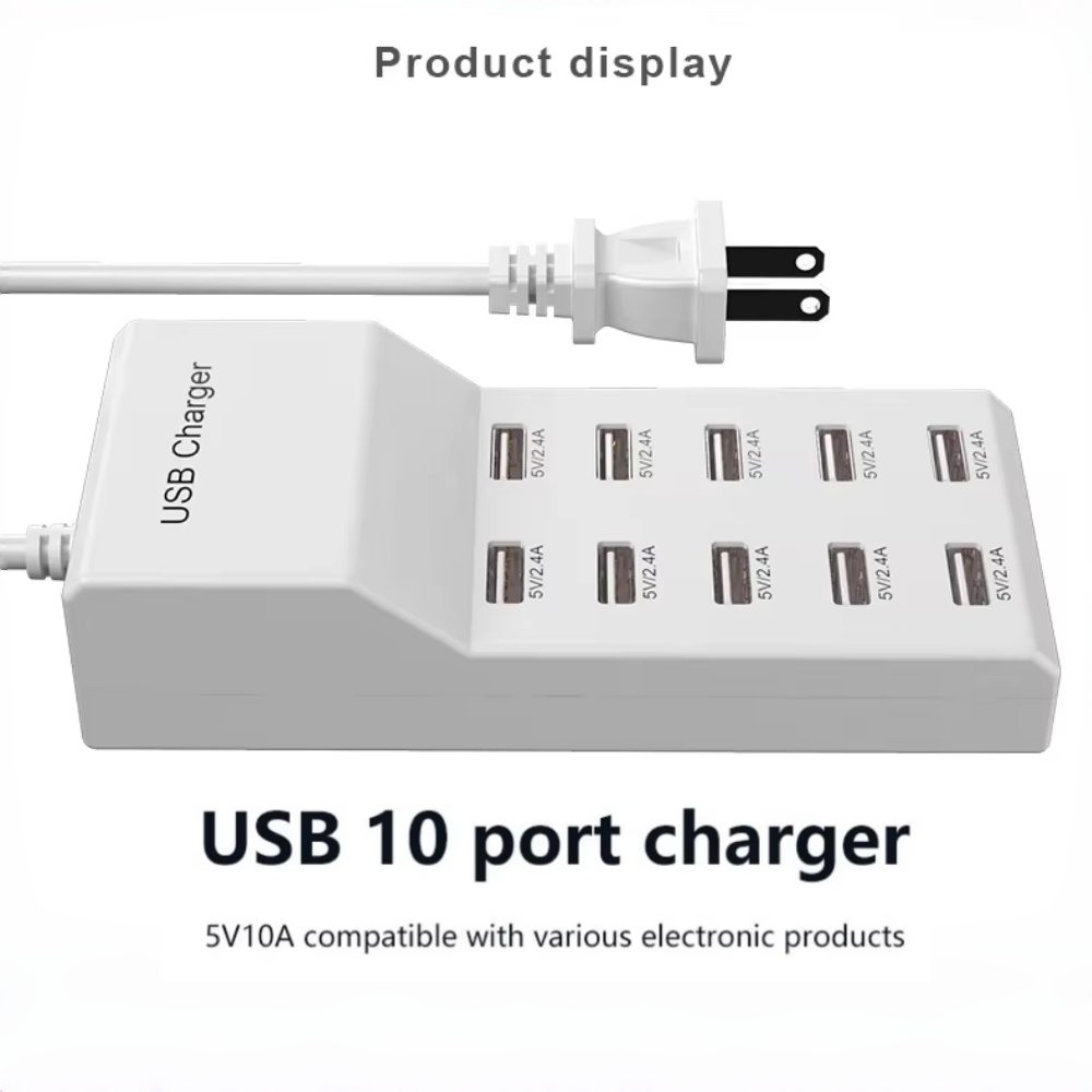 Power Tools Uk - Caricatore rapido hub USB a 10