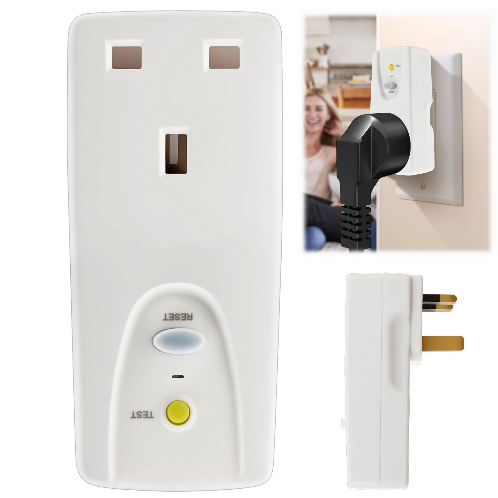 Power Tools Uk - Adattatore RCD di sicurezza con spina