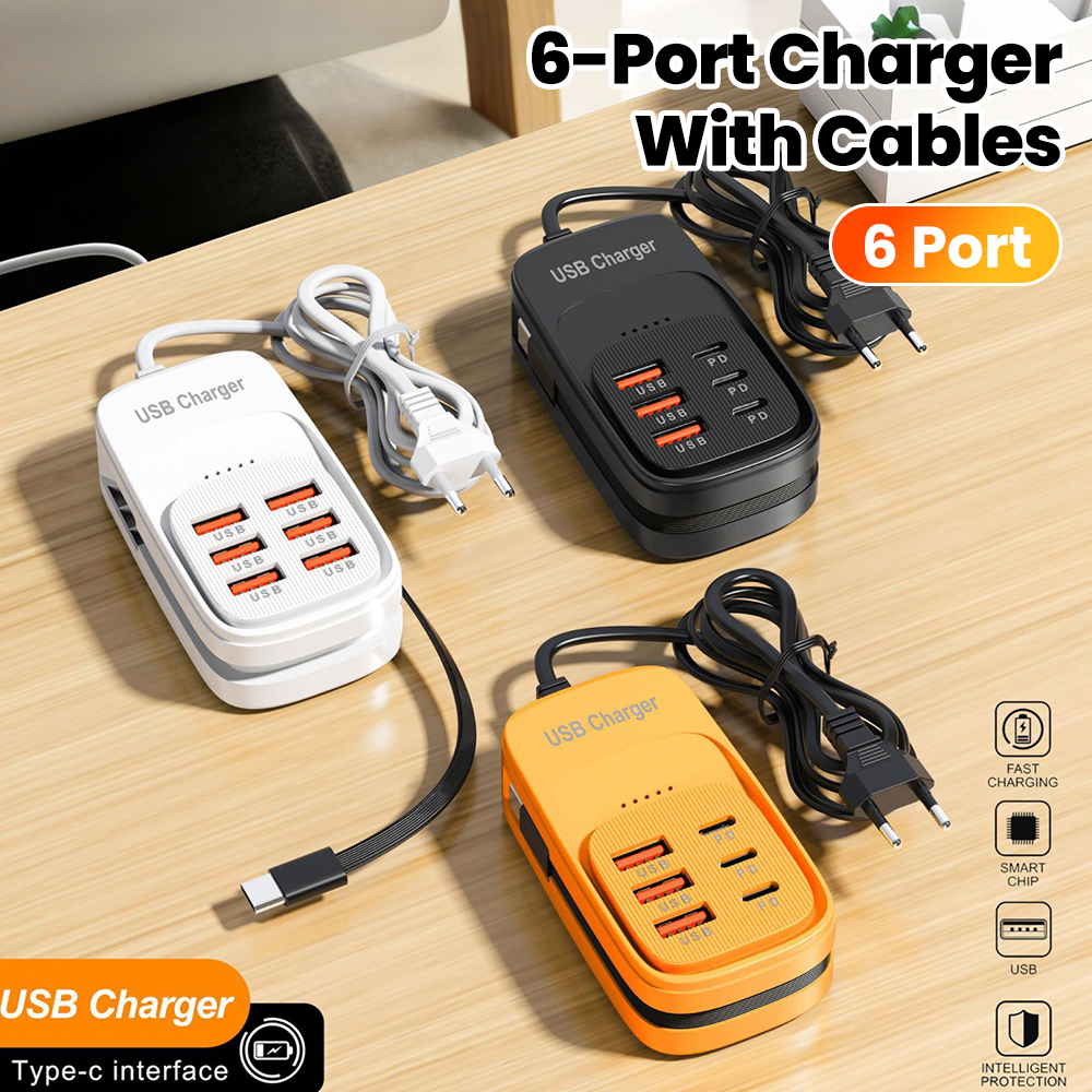 Power Tools Uk - Caricatore USB Rapido 6 in 1,