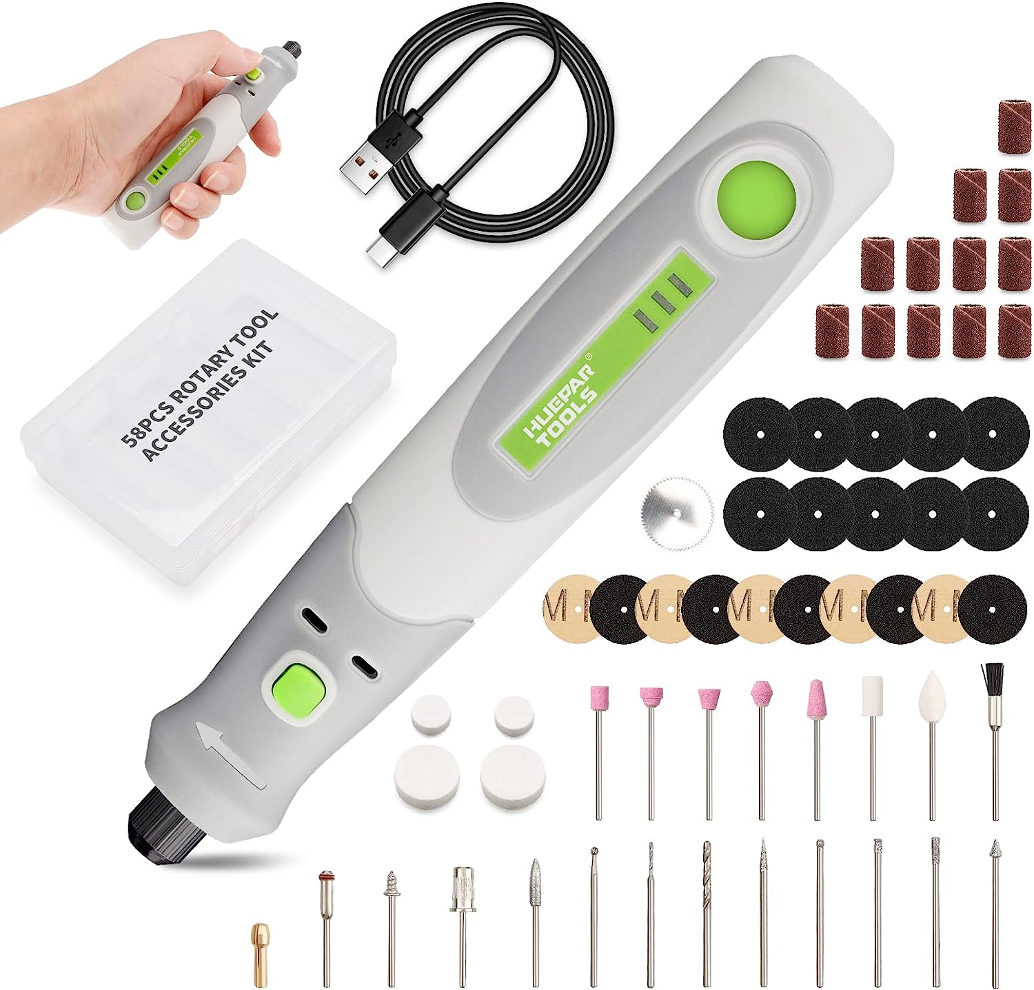 Rotary Tool Kit - Trapano elettrico smerigliatrice lucidatrice per incisore