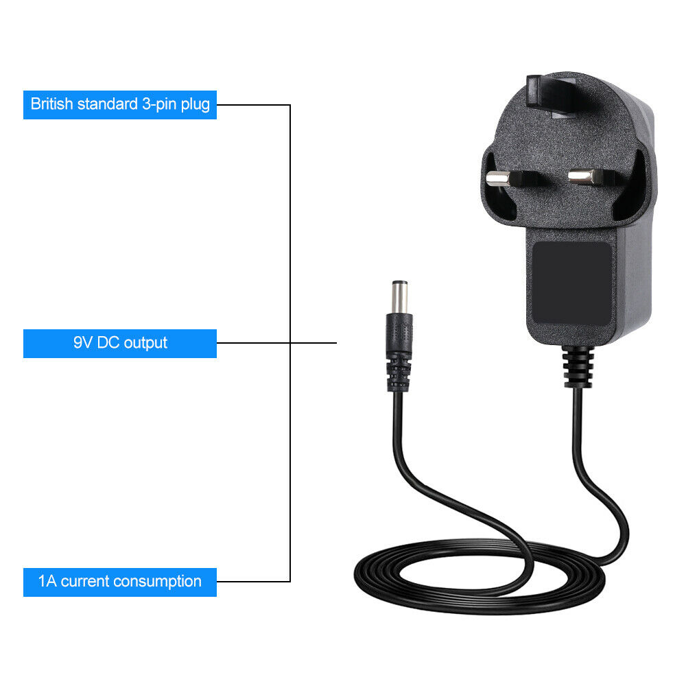 1 pz AC/DC 9 V UK Spina Adatta - Power Tools Uk recensione e prezzo
