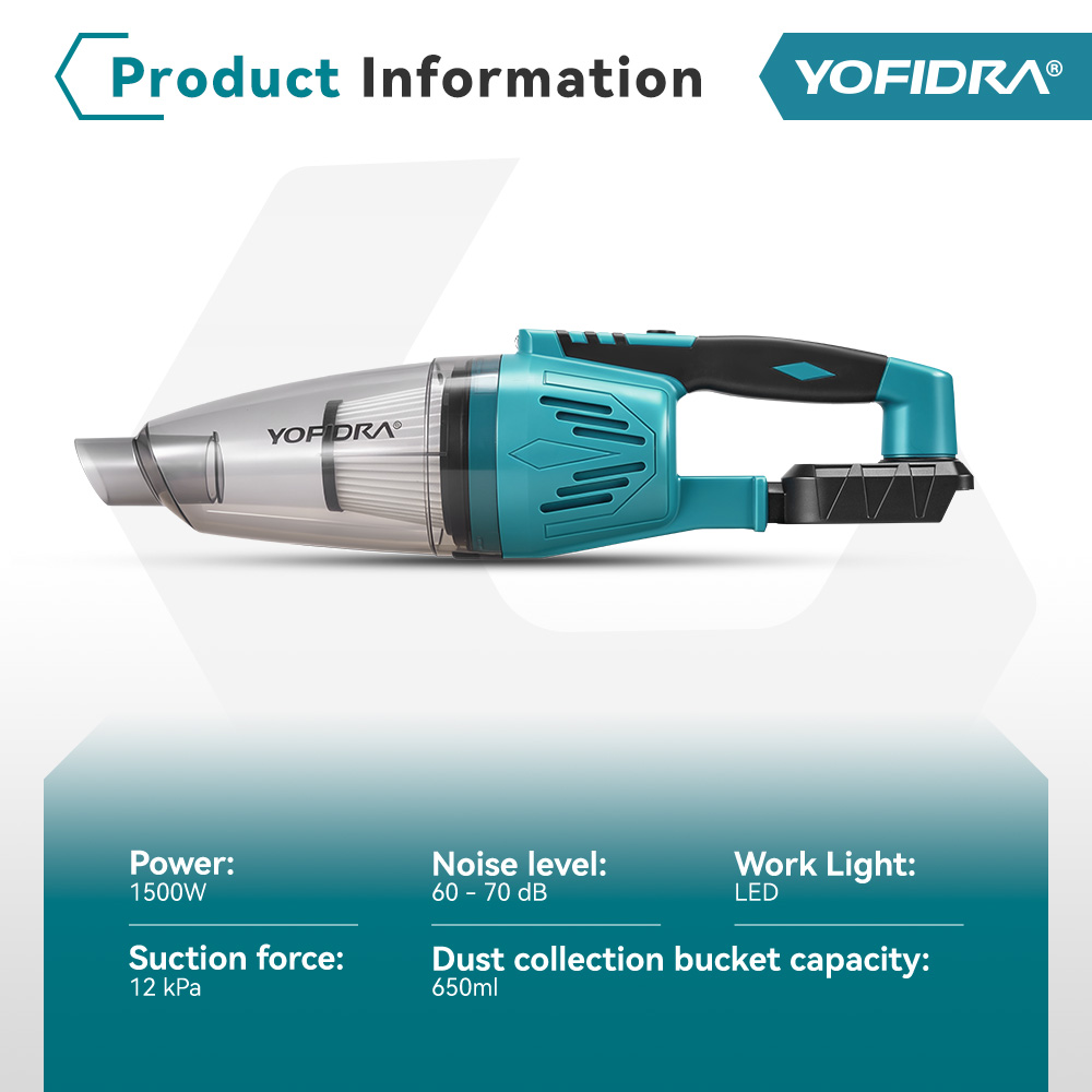 YOFIDRA 1500W 12KPA Aspirapolv - Vacuum Cleaner Power Tools recensione e prezzo