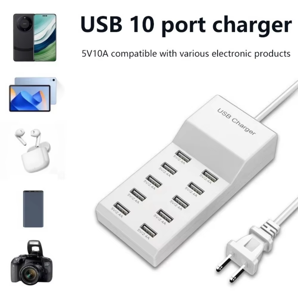Caricatore rapido hub USB a 10 - Power Tools Uk recensione e prezzo