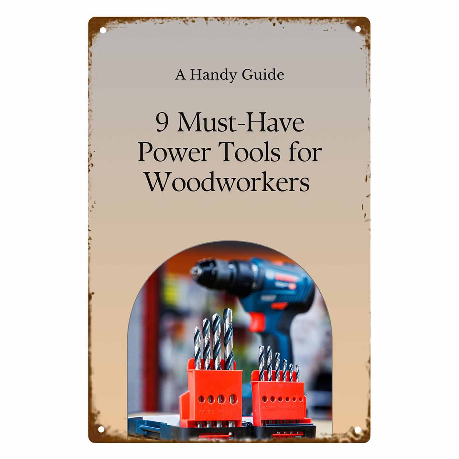 Poster Vintage 2D Piatto da 9  - Power Tools You Must Have recensione e prezzo