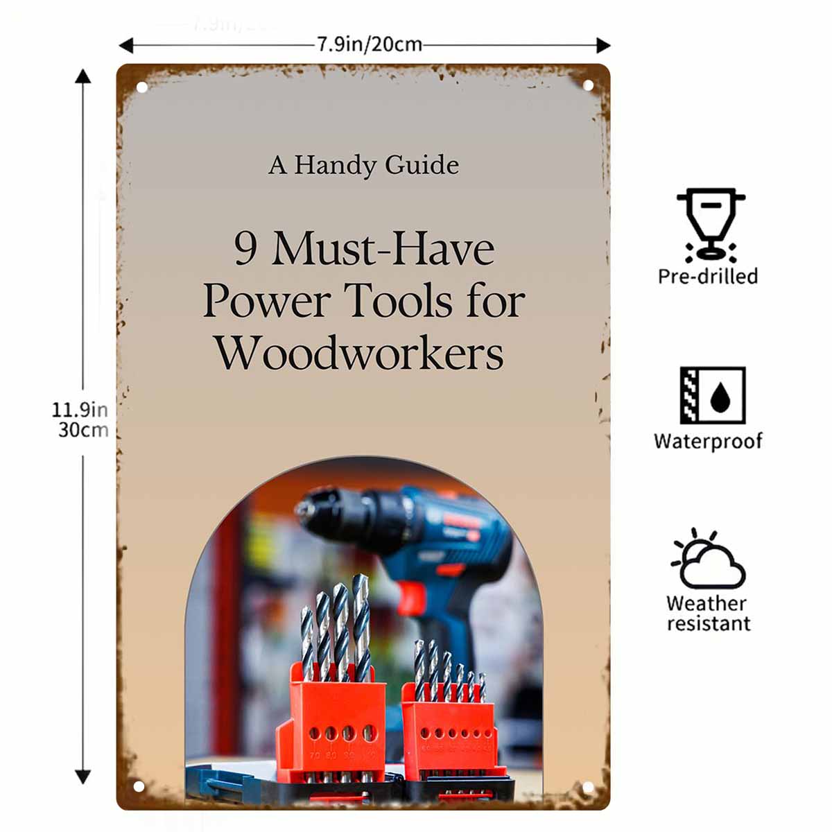 Poster Vintage 2D Piatto da 9  - Power Tools You Must Have recensione e prezzo