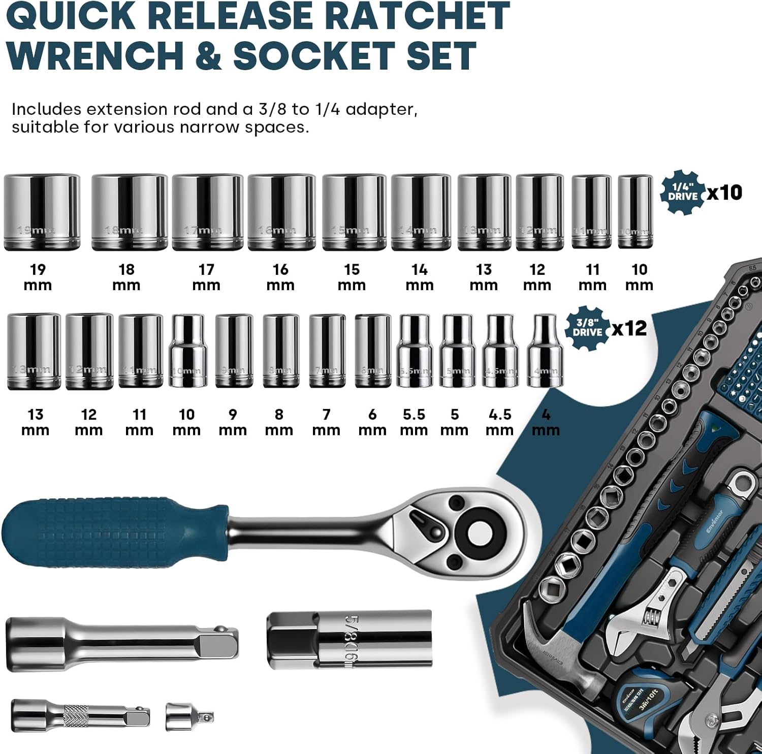 Set di attrezzi Enventor, kit  - Power Tools Catalogue recensione e prezzo